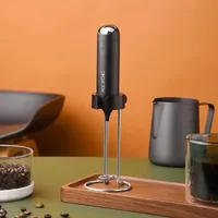  CIRCLE JOY Electric Milk Frother Coffee Frothing Maker USB Rechargeable Household Handheld Foamer Egg Beater Kitchen Tool