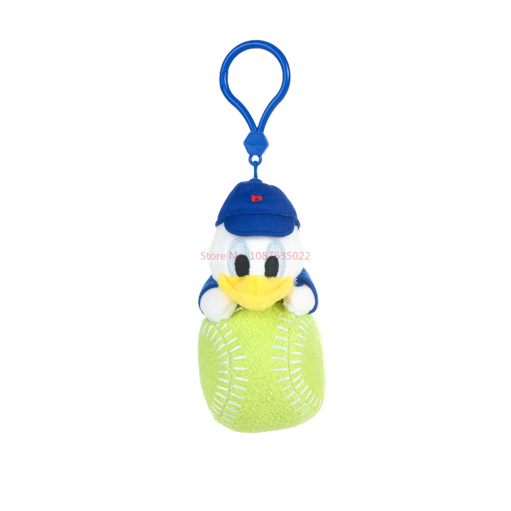 In Stock Disney Donald Duck Baseball Series Shoulder Bag Plush Doll Pendant Cute Cartoon Duck Decorate Collect Small Toy Gifts