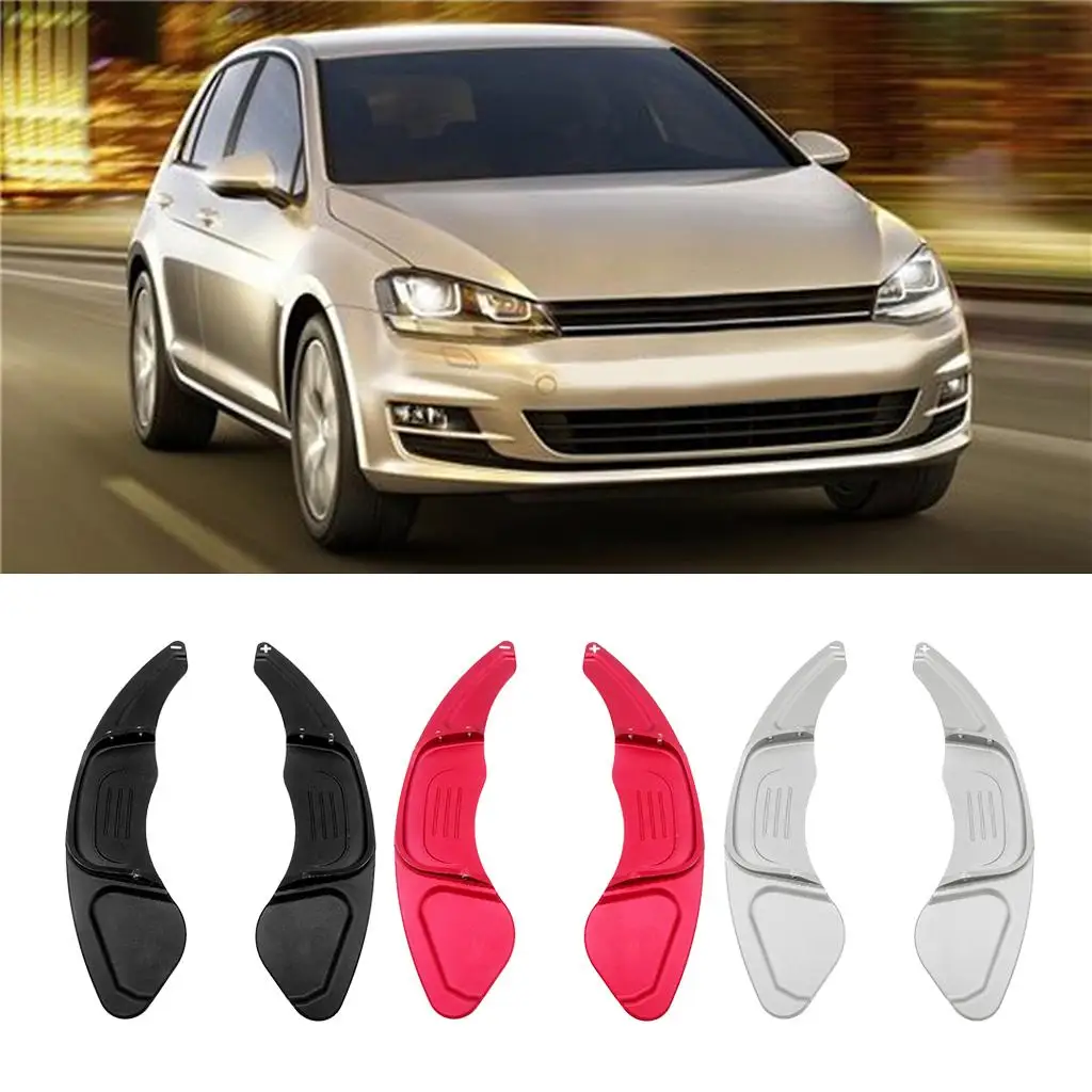 Set of 2 Steering Wheel Paddle Cover,Stylish Paddle Extension Interior Decoration Accessories for VW GTI Scirocco 2015 2016