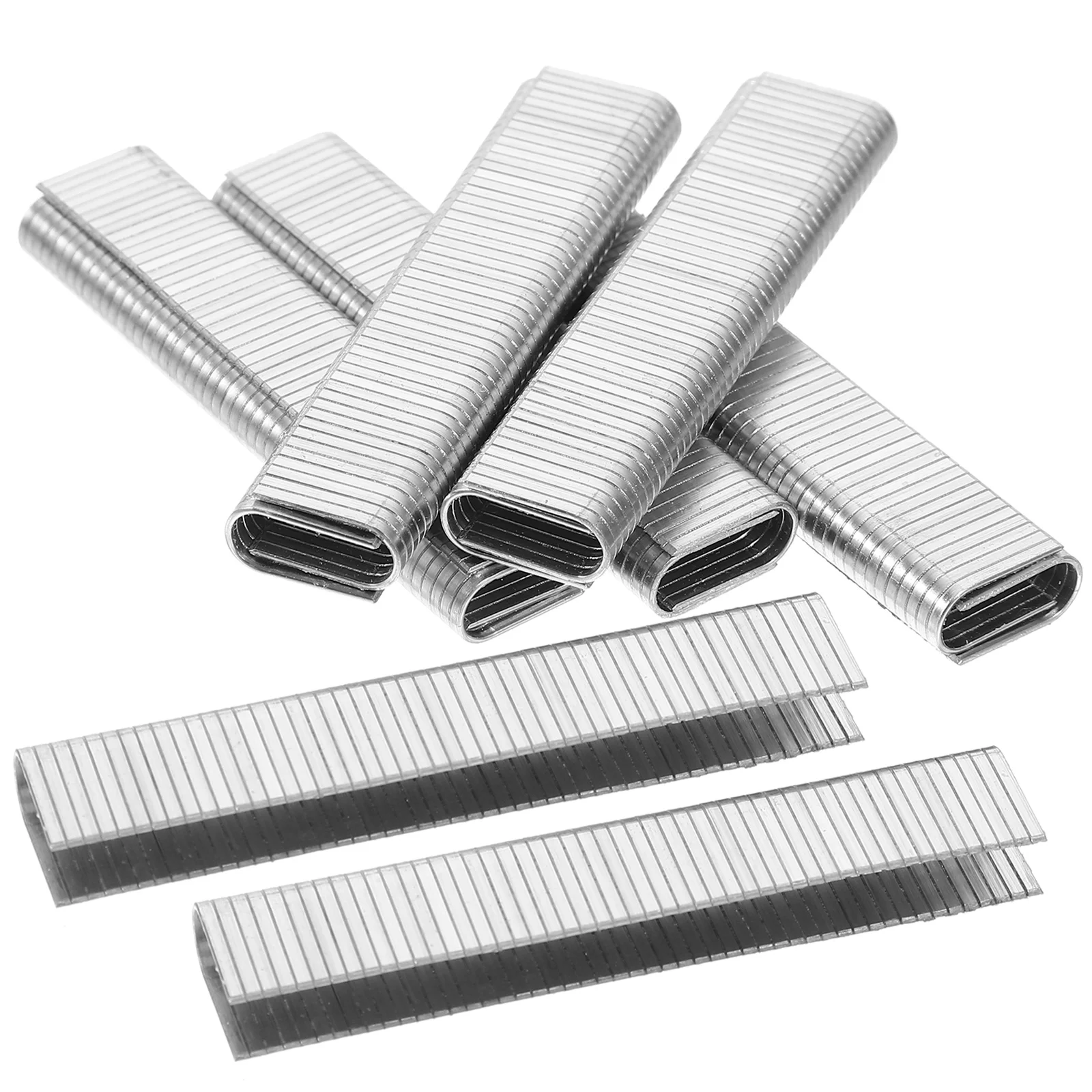 

1000pcs Pneumatic Staples Narrow Crown Metal Woodworking Staples Flat Type Carbon Steel Strong Durable Easy Use Reduced Jamming