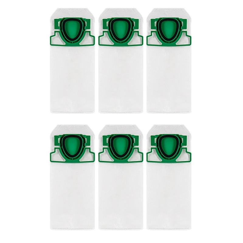 

6 Packs Vacuum Cleaner Dust Bag Detachable For Vorwerk Kobold VK200 Dust Bag FP200 Dust Bag