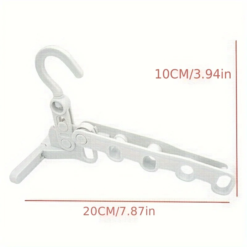 2pcs Multi Functional Five Hole Hook Folding Clothes Hanger for Travel Portable Clothes Hanger for Going Out