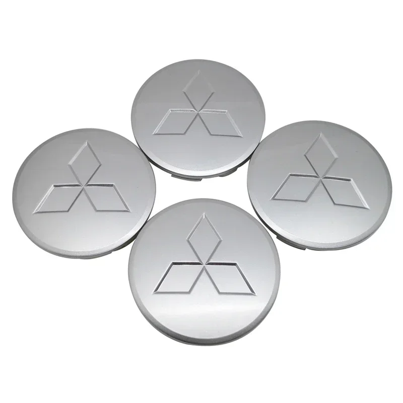 4pcs/set Car Wheel Center Hub Caps for Mitsubishi Ralliart Lancer ASX Colt Pajero Outlander Eclipse Delica Hubcaps Accessories