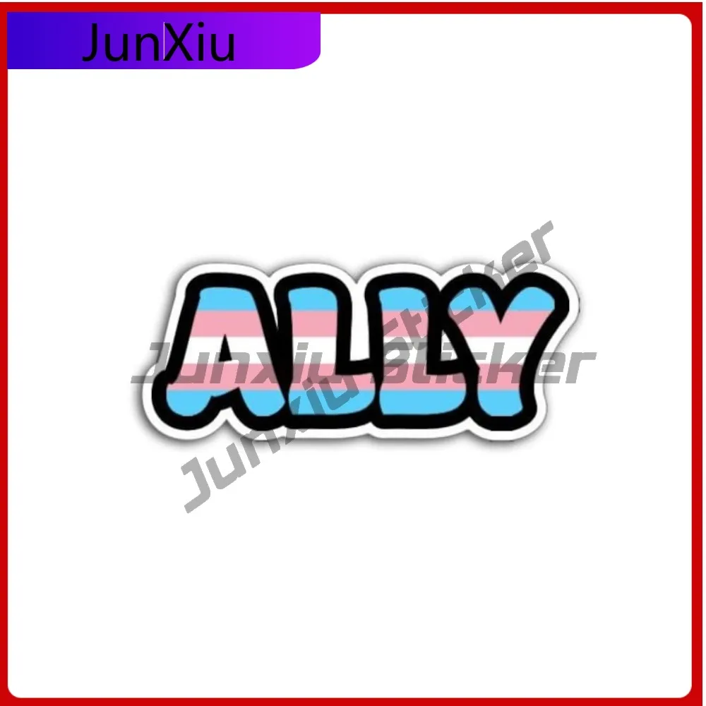 

Trans Pride Cute Wall UV Resistant Decal Vinyl Proof Durable Wall Ally Truck Weatherproof Sticker Stylish Support Decal