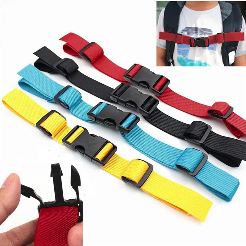Mochila ajustable para exteriores para niños, correa para el hombro, correa fija, cinturón antideslizante, correa para el pecho duradera, accesorios para bolso