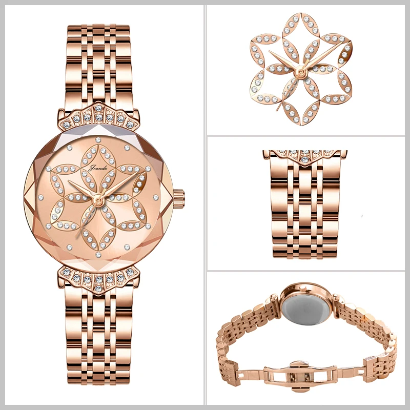 Reloj de marca de lujo para mujer, relojes de pulsera de cuarzo con diamantes, relojes de cuarzo a la moda para mujer, reloj de mano Original