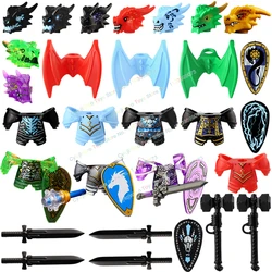 QQ04-7 Undead Knight Bricks mini action figures Model accessories MOC Dragon Knights Building Blocks DIY Toys for Children Gifts