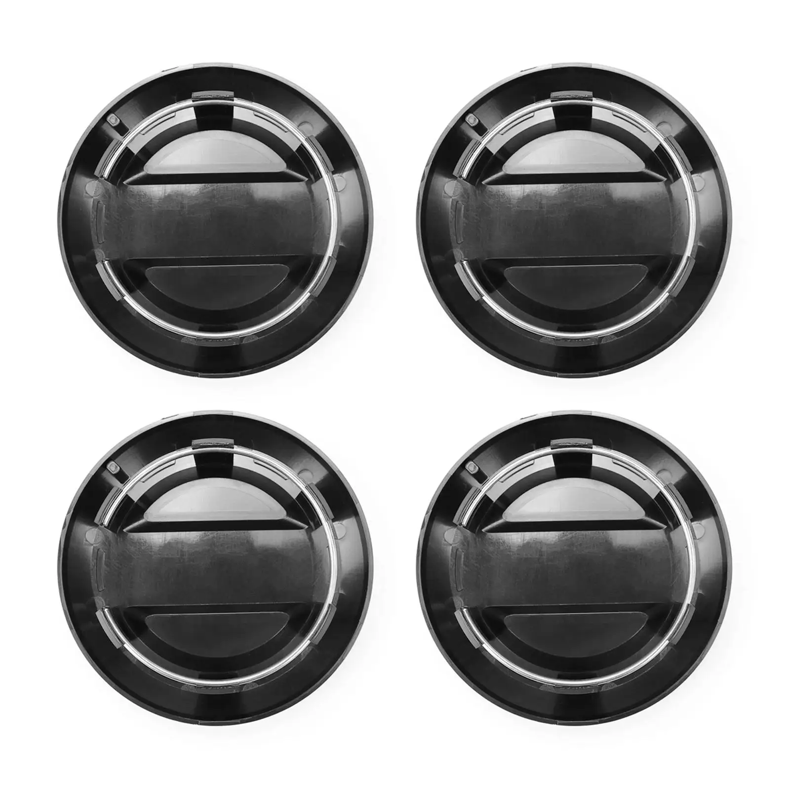 Portable Stylish Rim Hub Center Covers Tire Wheel Black Cap ABS 4PCS for Polaris RZR 1000 XP Turbo XP4 Ranger