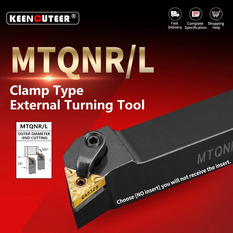 Herramienta de torneado externo MTQNR1616 MTQNR2020/2525, soporte de torneado de barra de torno MTQNR MTQNL, barra de corte CNC