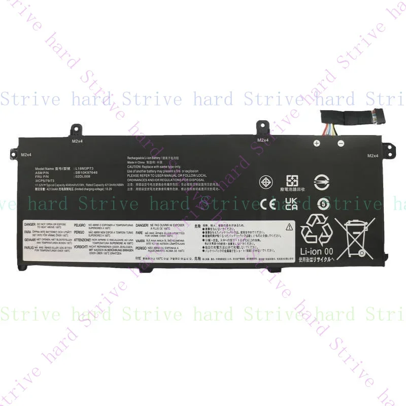 

New Laptop Battery For Lenovo T490 T495 P14s T14 5B10W13907 5B10W13906 L18M3P73