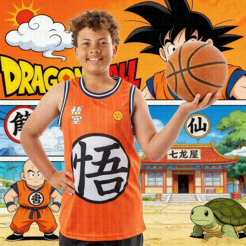 2026 Sommer Dragon Ball Goku Übergroßes Anime-Print Herren Ärmelloses T-Shirt Trainingsweste Sommer Schnelltrocknend Leichtgewicht
