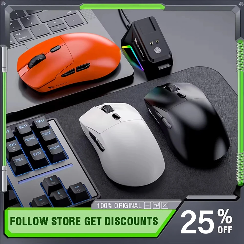 SMAILWOLF M3 Pro Wireless Bluetooth Mouse Three Mode 65g Lightweight Design PAW3311 E-sports Gamer Laptop Accessories Gifts
