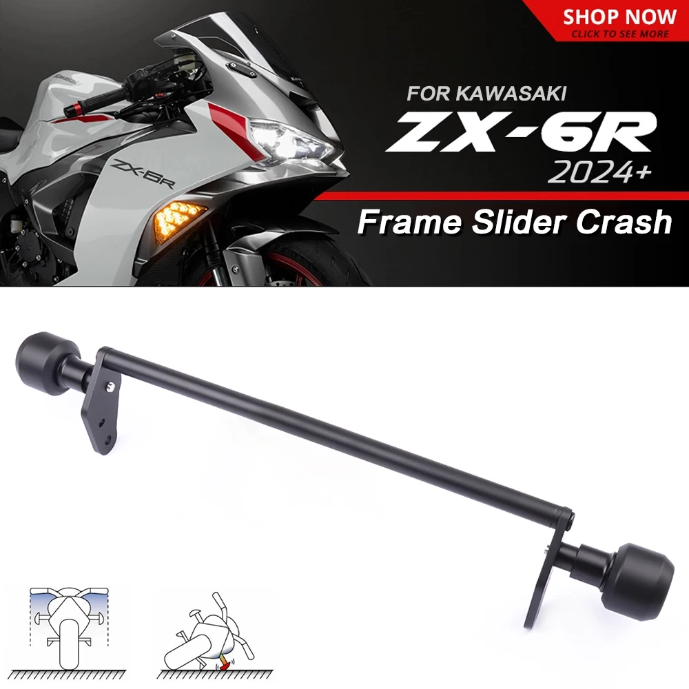 

ZX-6R 2024 Frame Slider Crash Protector For KAWASAKI NINJA ZX-6R 636 ZX6R 2024 2025 Motorcycle Falling Protection Crash Pad