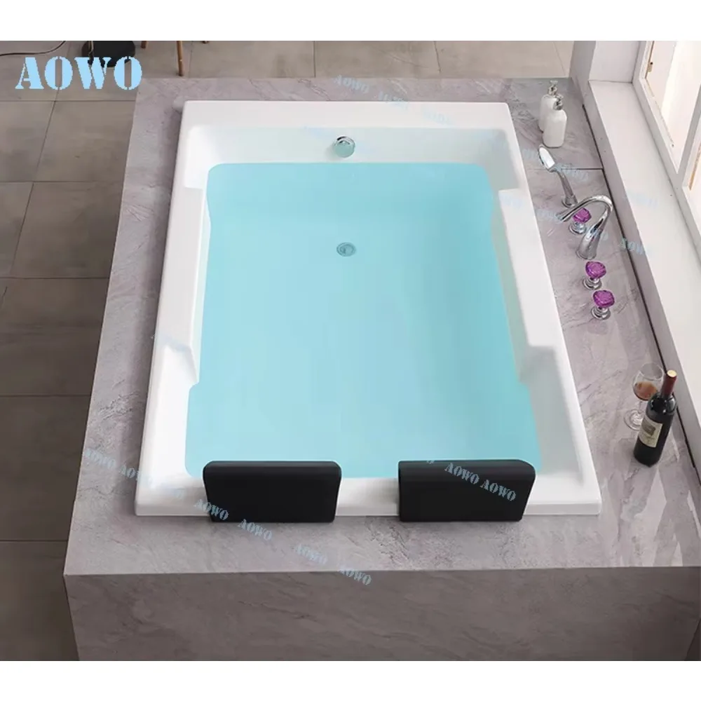 Drop-in Yacuzzi Bathtub Embedded Water Hydromassage  indoor 2 person spa Tubs  for hotel   bathroom acssories