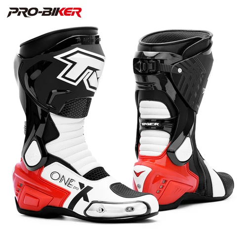 Botas de Moto profesionales para hombre, Botas de carreras todoterreno para Motocross, Botas resistentes al desgaste, zapatos antideslizantes para motociclista