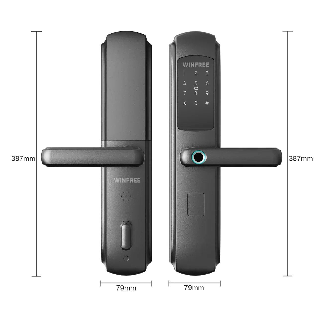 Wholesale High Security Cerradura Inteligente Gold Smart Lock ttlock Electric Biometric Fingerprint Door Locks for Front Door