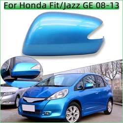 For Honda Fit Jazz GE6 GE8 GP 2008 2009 2010 2011 2012 2013 Rearview Mirror Cover Shell Housing Wing Mirror Cap Covering Painted