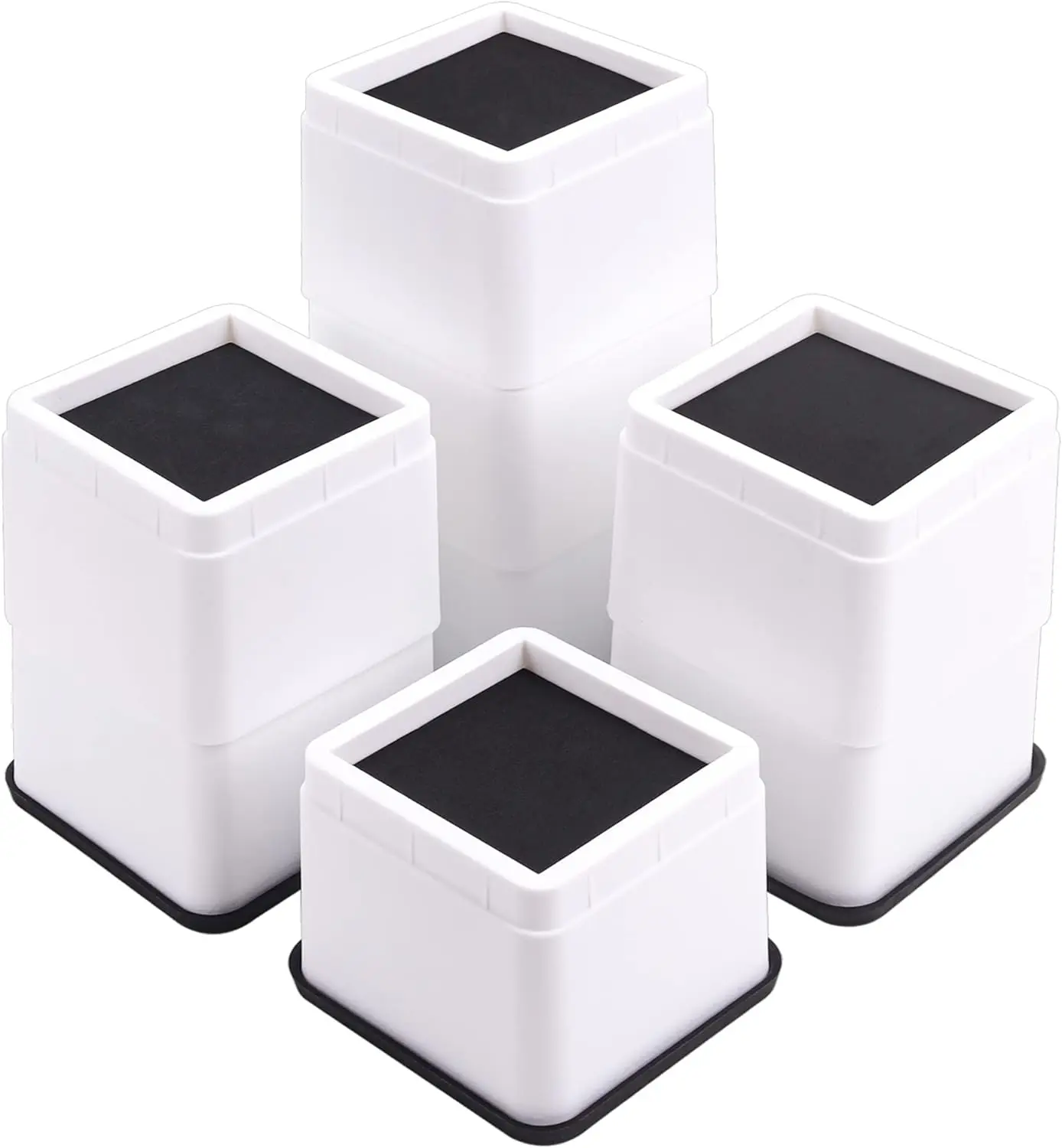 Heavy Duty móveis empilháveis Risers, cama Risers para sofás mesa sofá e cadeira, branco, 3 in ou 6 in, 8 Pack