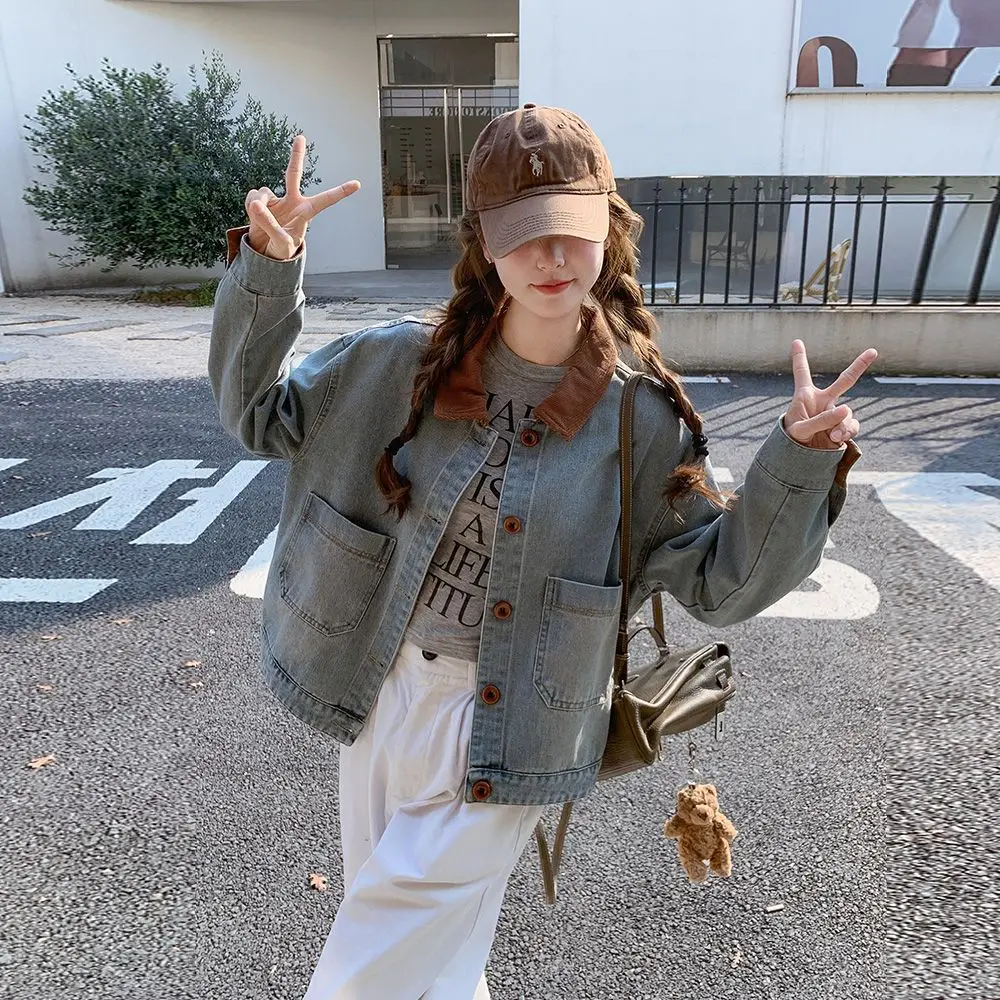 

Осенние женские куртки в консервативном стиле с текстурой, двухэтажные молодые Ins, деловые, тяжелые, из оленьей кожи, Майяар, сращенный, теплый