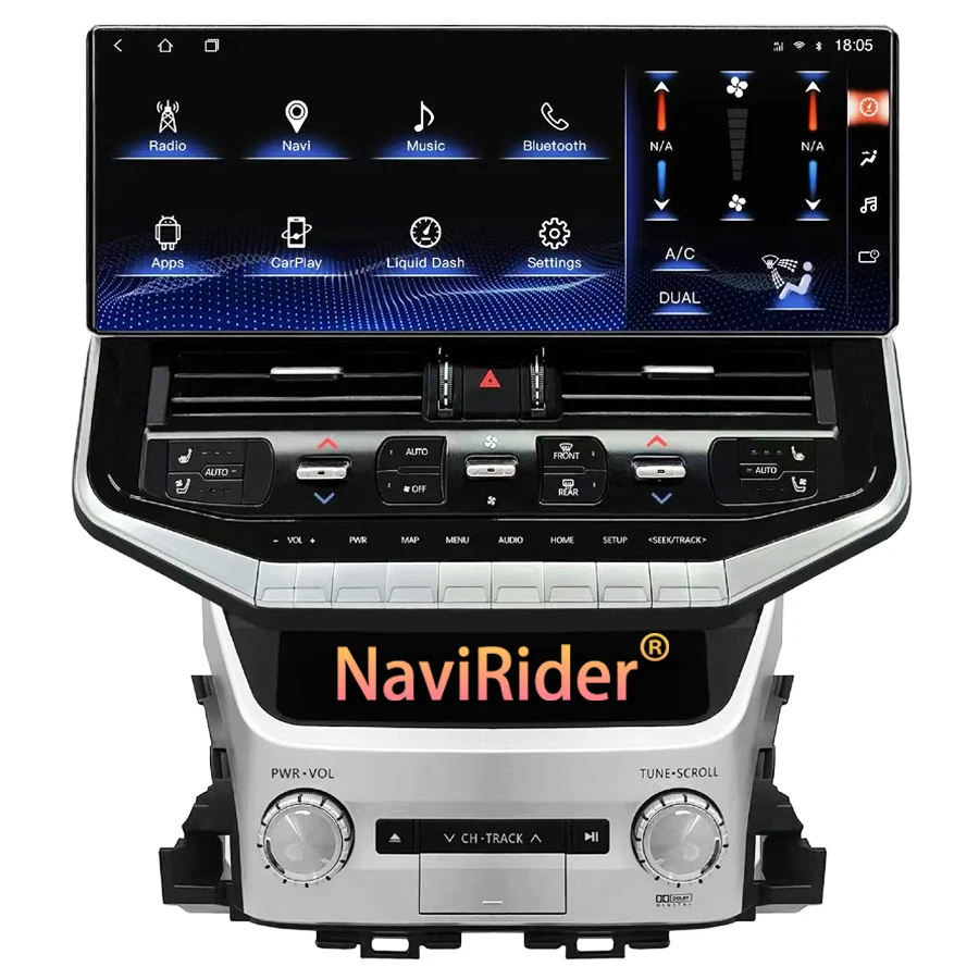 Android 14 Multimedia Car Radio For TOYOTA Land Cruiser 200 LC200 LC300 Upgrade 2023 16.2Inch Video Stereo Wireless BT CarPaly