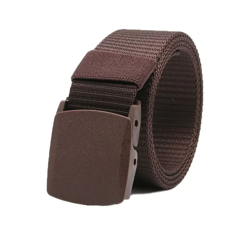 New Children\'s Belts Plastic Buckle Nylon Boys Children Casual Tactical Belt Kids Waistband Anti Allergy Students Waist Belt