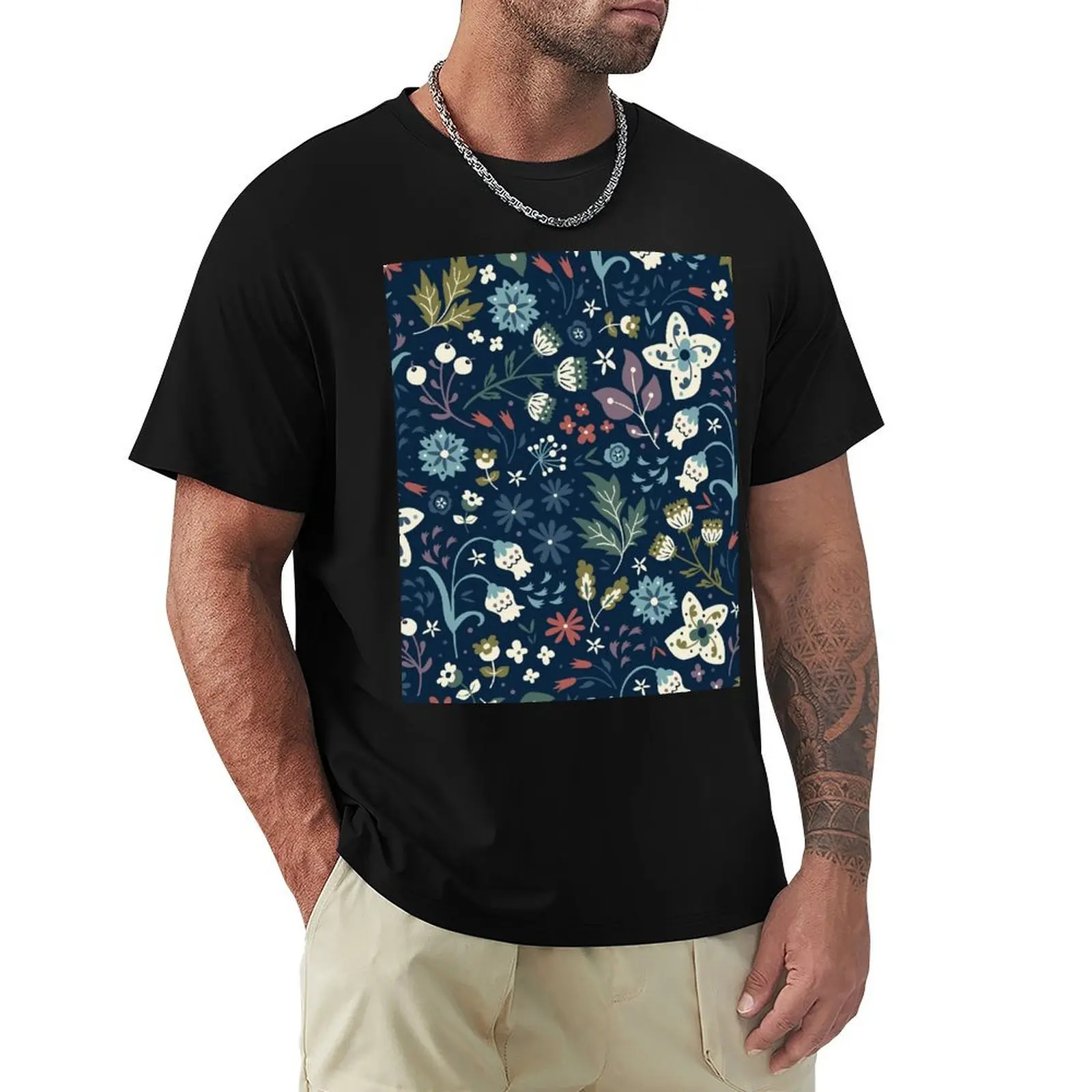 Wild Meadow T-Shirt Anti-Fade Casual Tee Shirt