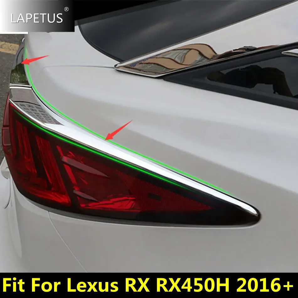 

Car Rear Trunk Tail Light Lamps Eyebrow Eyelid Decor Molding Strip Cover Trim For Lexus RX RX450H 2016 - 2020 Chrome Accessories