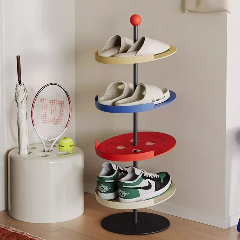 

Vertical Vintage Shoe Rack Designs Hanging Entrance Modern Creative Interior Shoe Rack Storage Aesthetic Zapatero Home Products