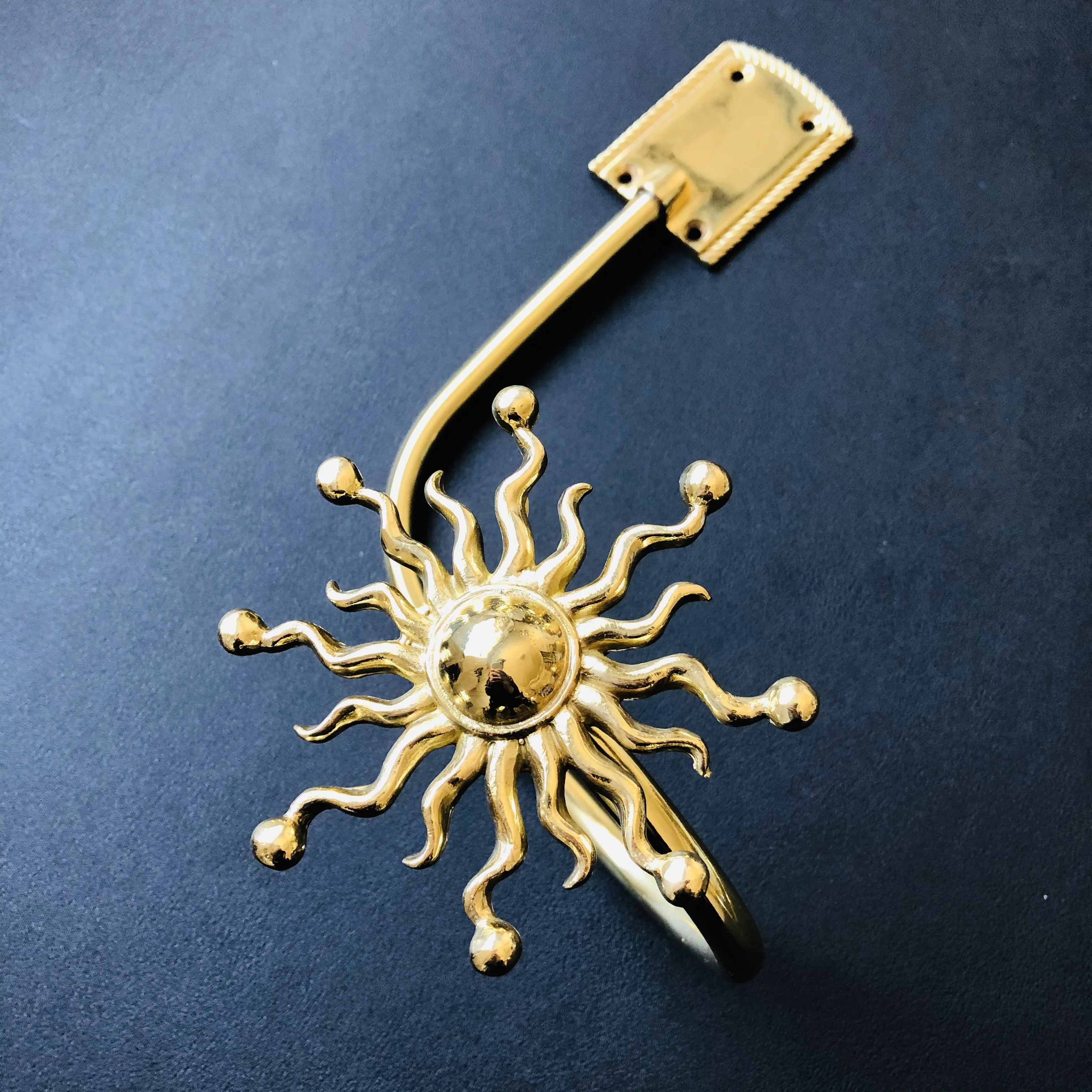 Gold Curtain Drapery Hold Back Holder,Indoor Wall Windows Curtain Tieback Hooks With Metal