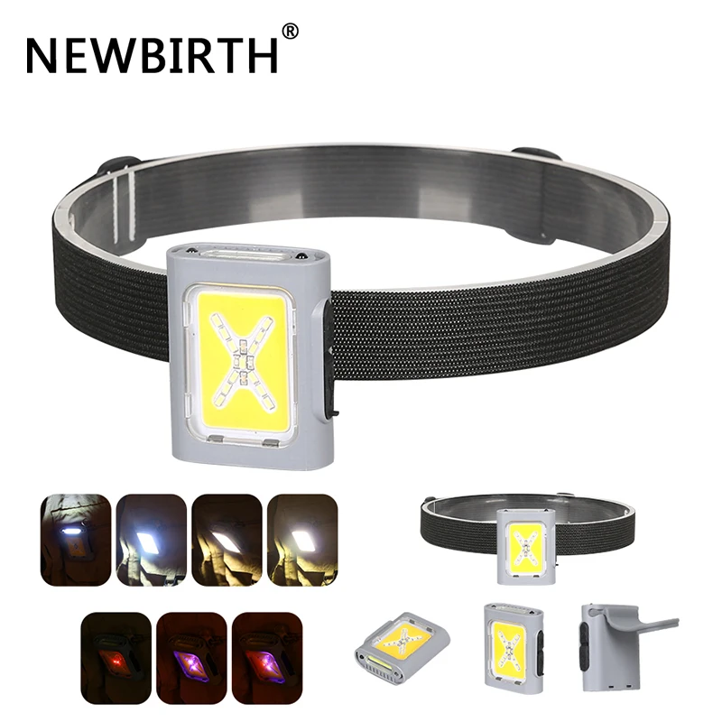 

Induction LED Headlamp, Rechargeable led Light,Super Bright Head Flashlight With Magnet for Work Hiking Fishing Running Camping