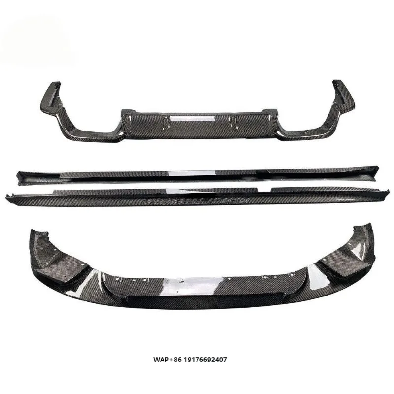 3D Style High Quality Carbon Fiber Body Kit Bumper Front Lip Side Skirt Diffuser for F97 X3M