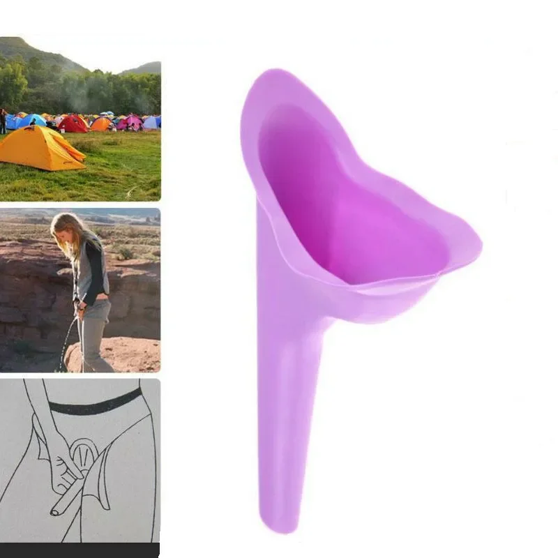 Women Girls Urinal Soft Silicone Urination Device Travel Outdoor Camping Stand Up Pee Girl Urine Toilet Parts Urinals Fixture