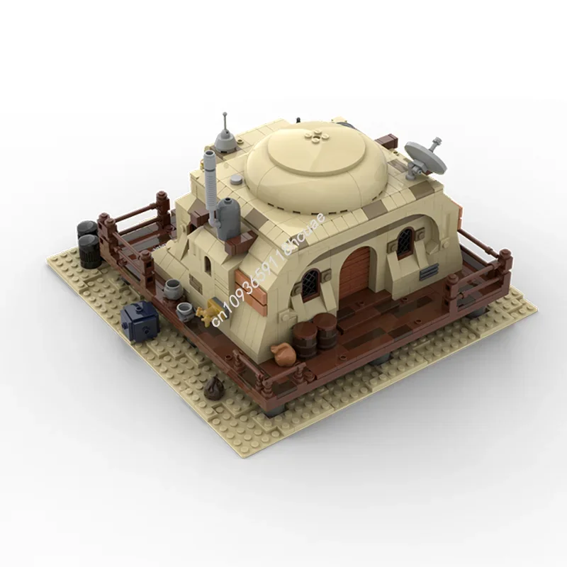 845PCS MOC Star Battle SW Tatooine Mos Eisley Desert House #5  Model Building Blocks Stacking Bricks Creative Toys Kid Gift Diy