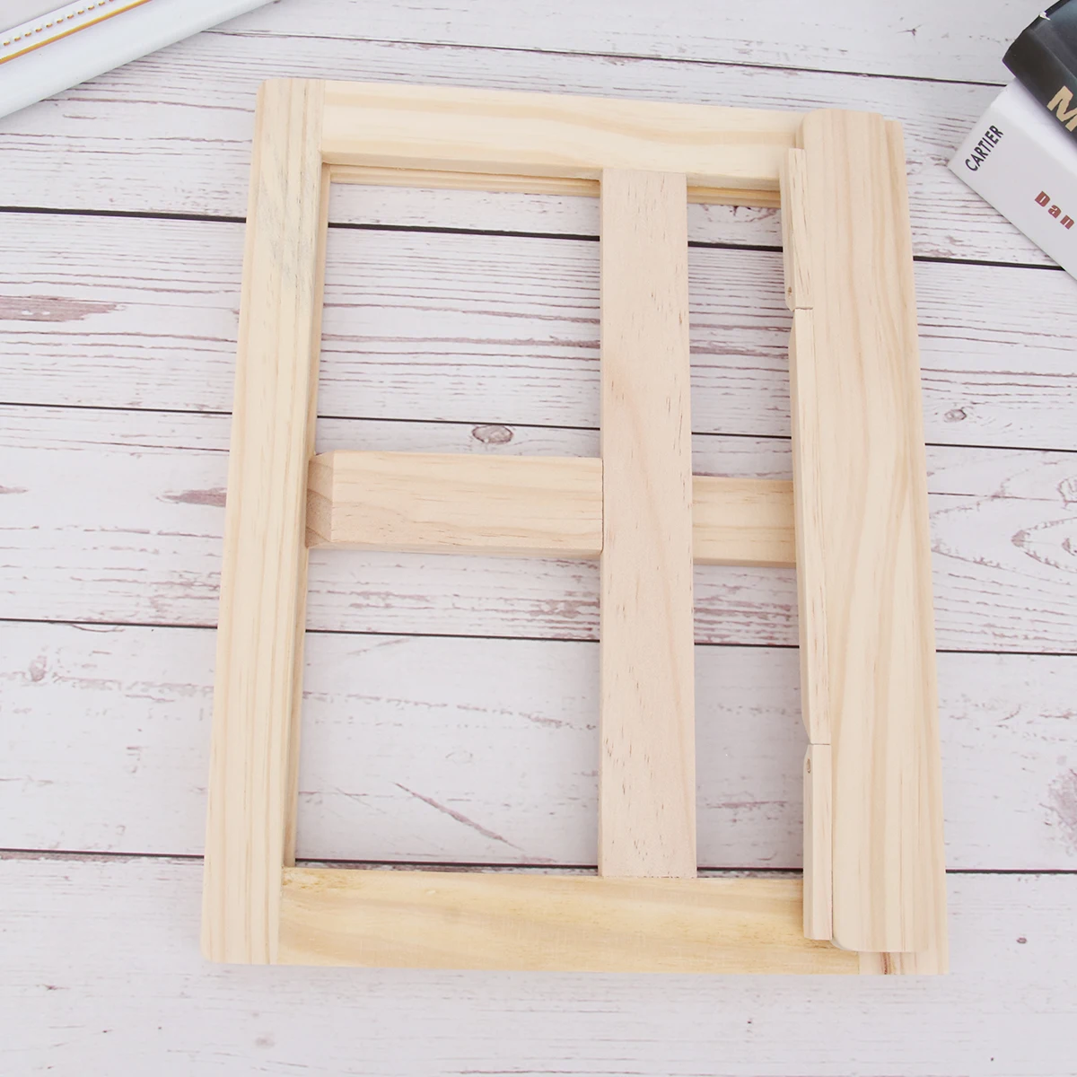 

Wooden Bookshelf Book Reading Rack Wood Bookstand Reading Bracket Adjustable Tilt Angle Myopia Prevention Stand For Books