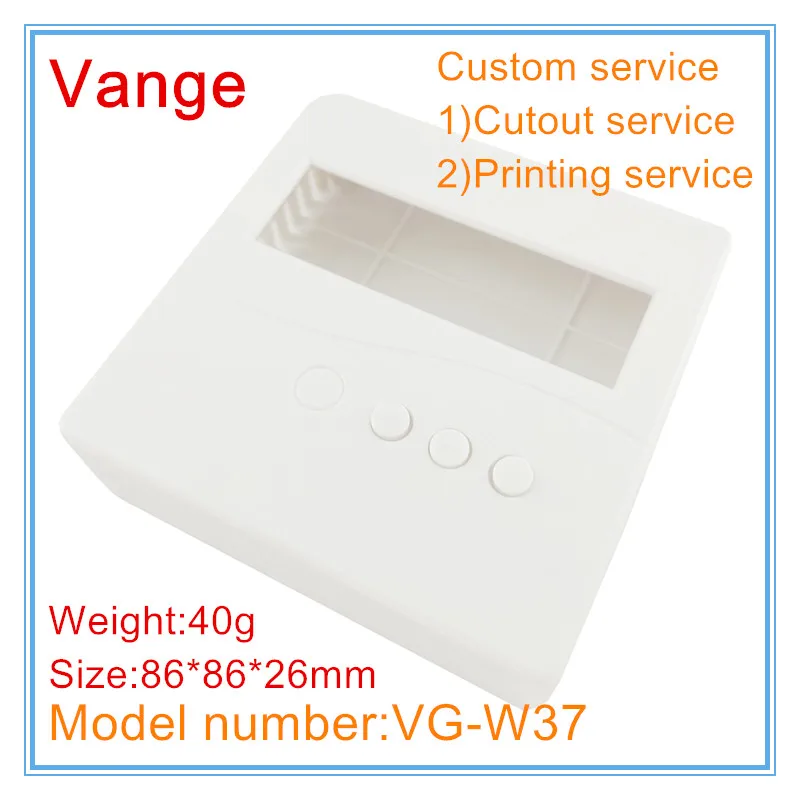 Vange control project box 86*86*26mm ABS plastic instrument housing diy