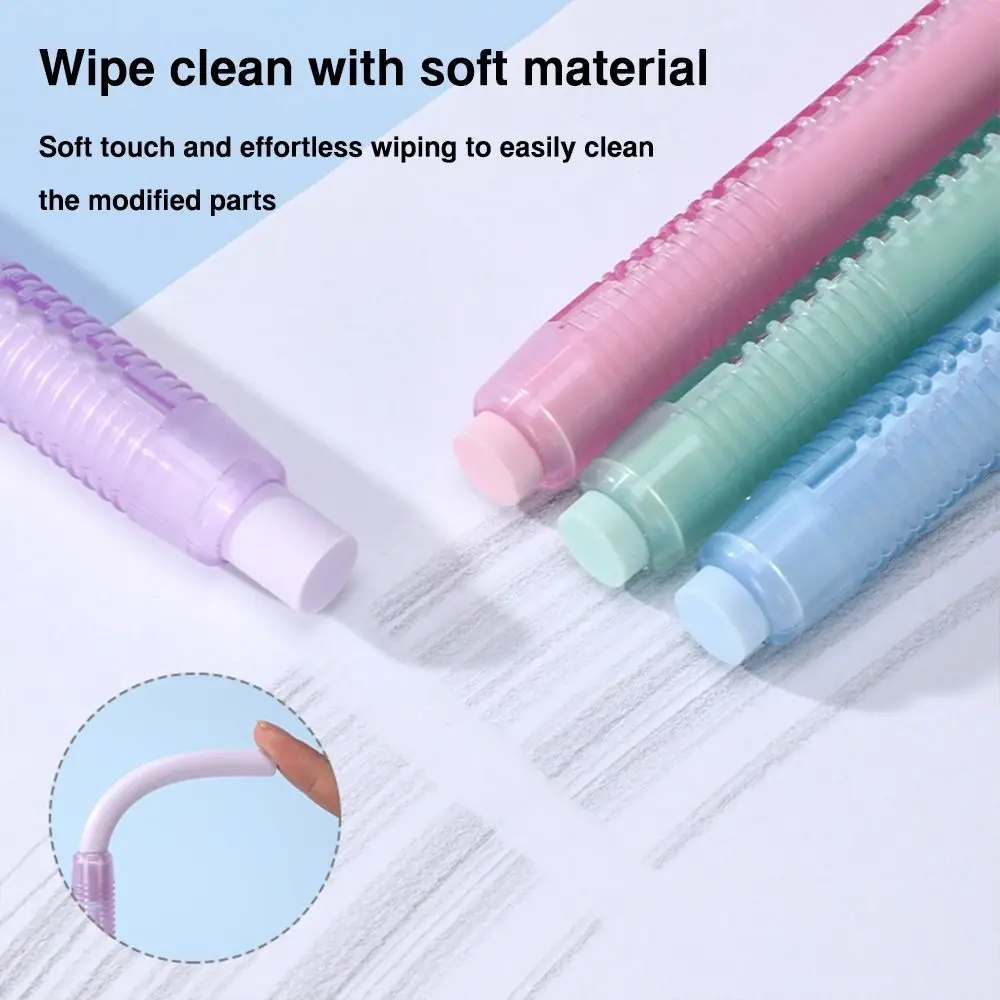 Simple with Replaceable Core Push-out Eraser Push-out Type Retractable Pencil Wiping Tool Retractable Eraser Student
