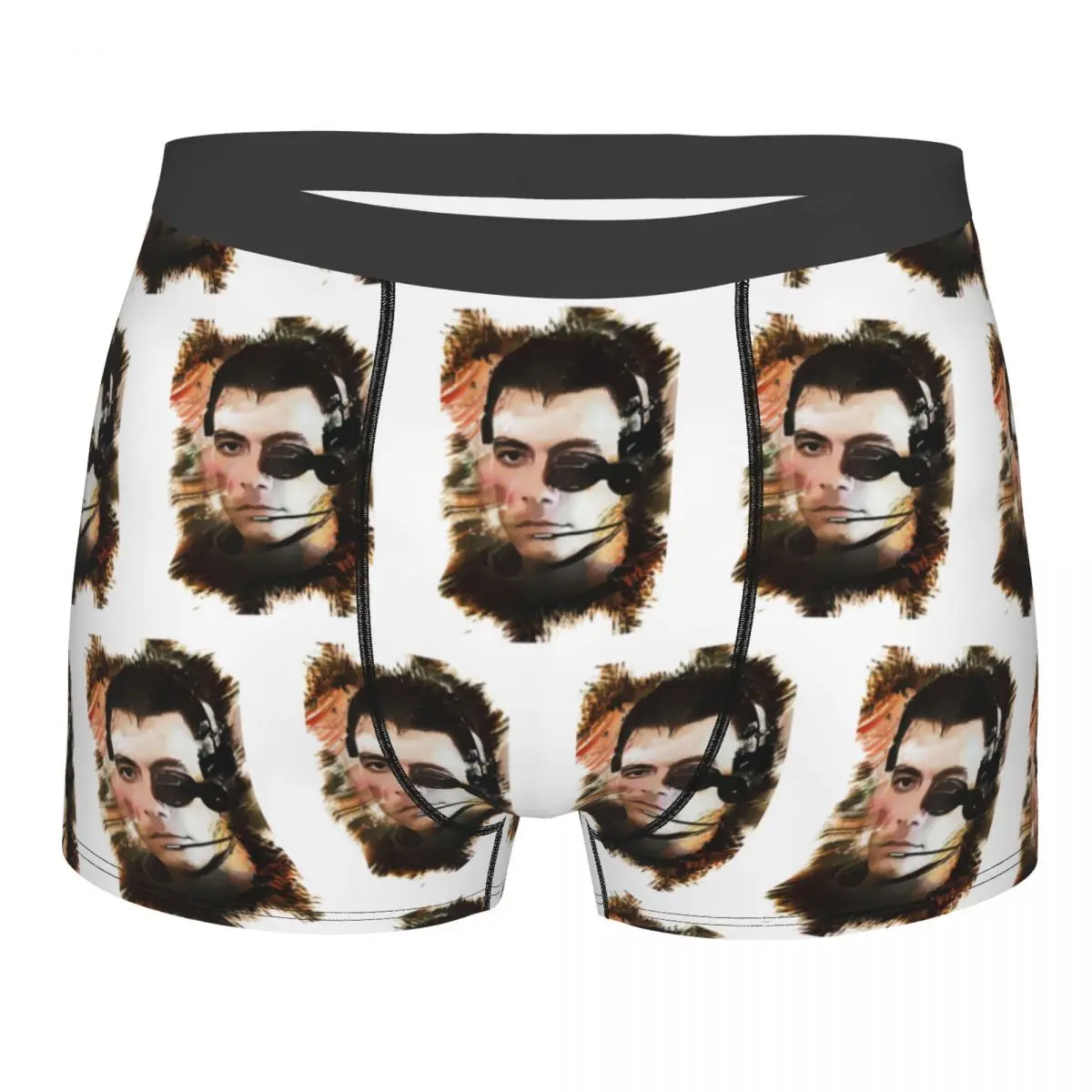 Boxer Underpants Shorts Universal Soldier Jean Claude Van Damme Panties Men's Ventilate Underwear for Homme Man Boyfriend Gift