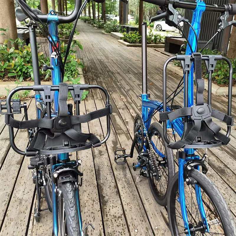 Für kleine Tuch Brompton Reihe Skelett 412 Vogel Auto Schultasche Rack S-Tasche Rucksack Rack, klappbares Vorderregal