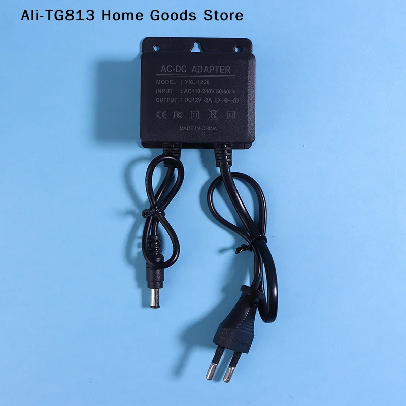 DC 12V 2A CCTV Camera Power Adapter Waterproof Outdoor Power Supply EU Plug Adapter CCTV Security Surveillance Camera Charger