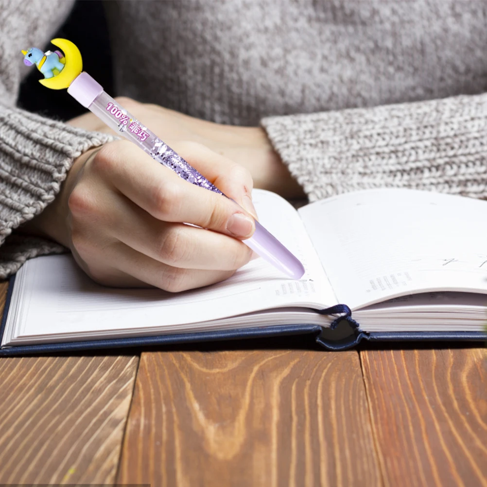 

8pcs -Shaped Cartoon Gel Household Student Writing Smooth Sign Pens For School Office Supplies Multi-Function Kawaii Pens Needle