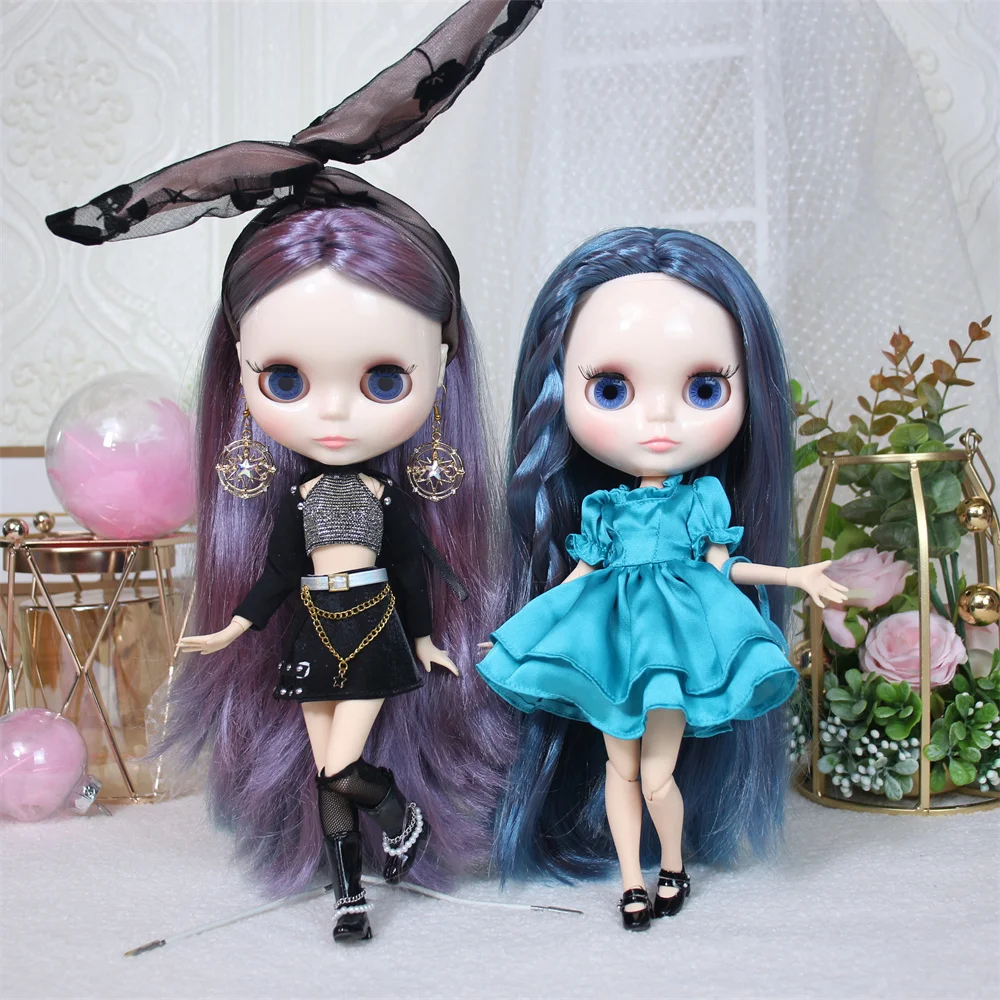 

ICY DBS blyth doll 30cm 1/6 BJD toy joint body glossy face, gorgeous colorful wig secial offer on sale for girl gift