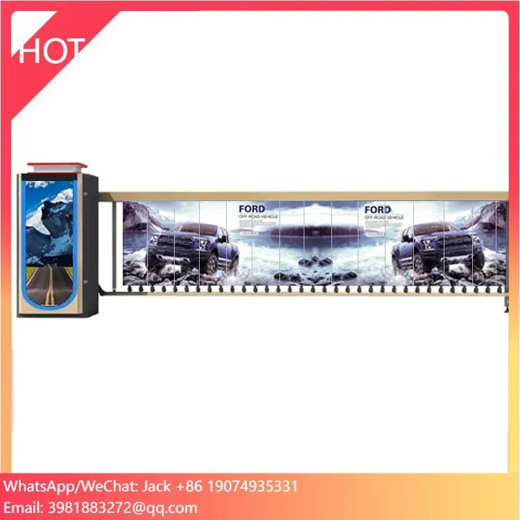 

Рекламный шлагбаум DC с распознаванием номерных знаков, интеллектуальный барьер для въезда и выезда