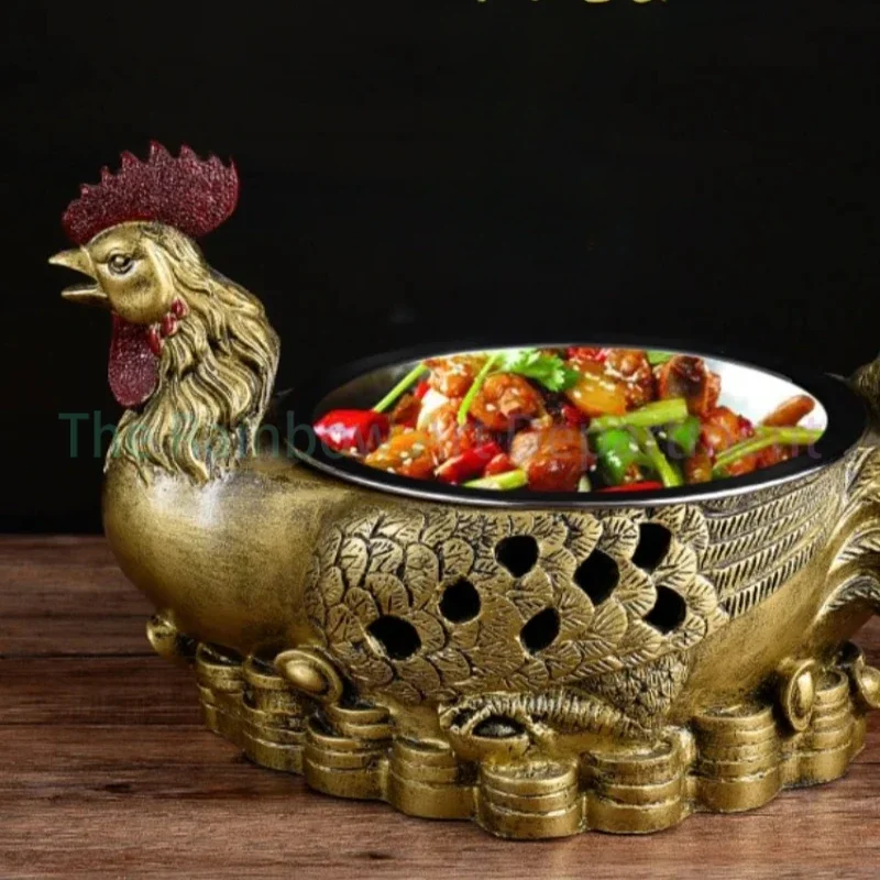 Tableware Big Plate Chicken  Hotel Restaurant Artistic Cuisine Dry  Creative Characteristic Private Home Cuisine Special-Shaped