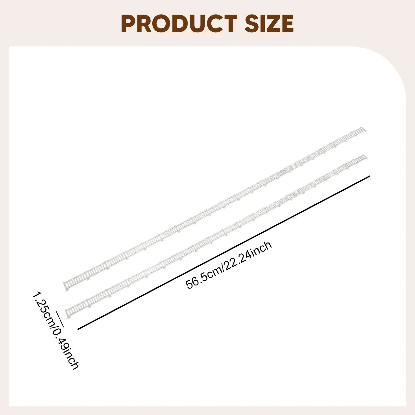 2 Stuks Hek Modellen Hekwerk Model Maken Accessoires Barrière Landschap Decoratie Prop Vangrail Voor Fairy Garden Scene Setups