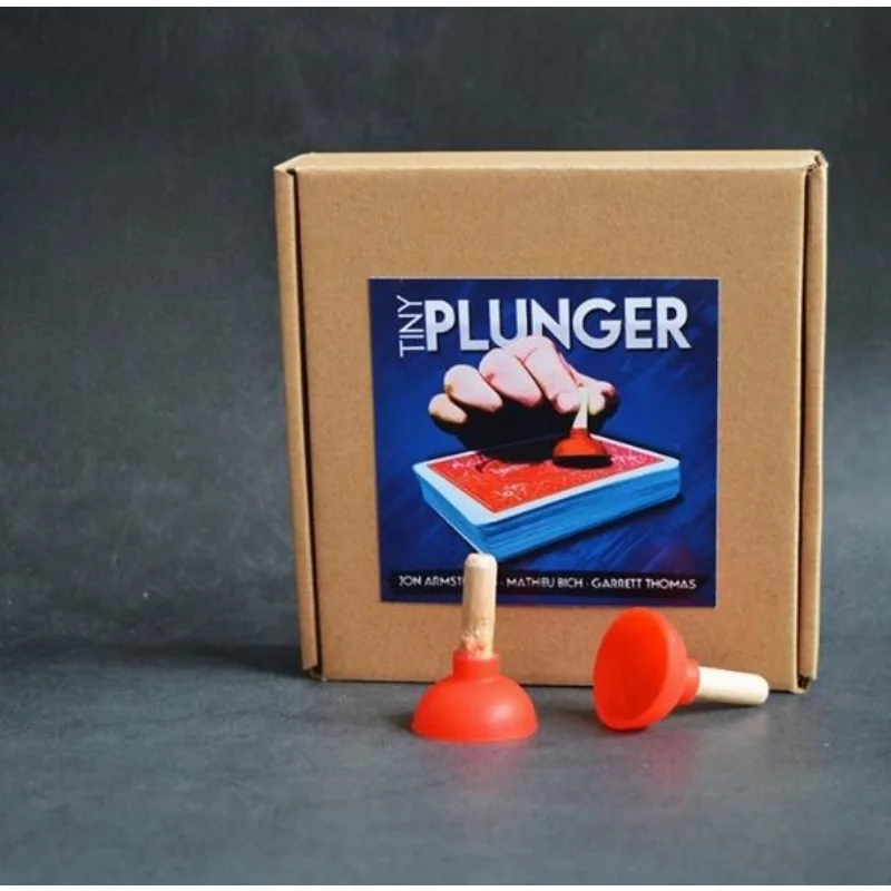 

Jon Armstrong Tiny Plunger (Gimmicks) Card Magic Tricks Stage Comedy Mentalism Magic Close Up Accessories Illusions Magia Toys