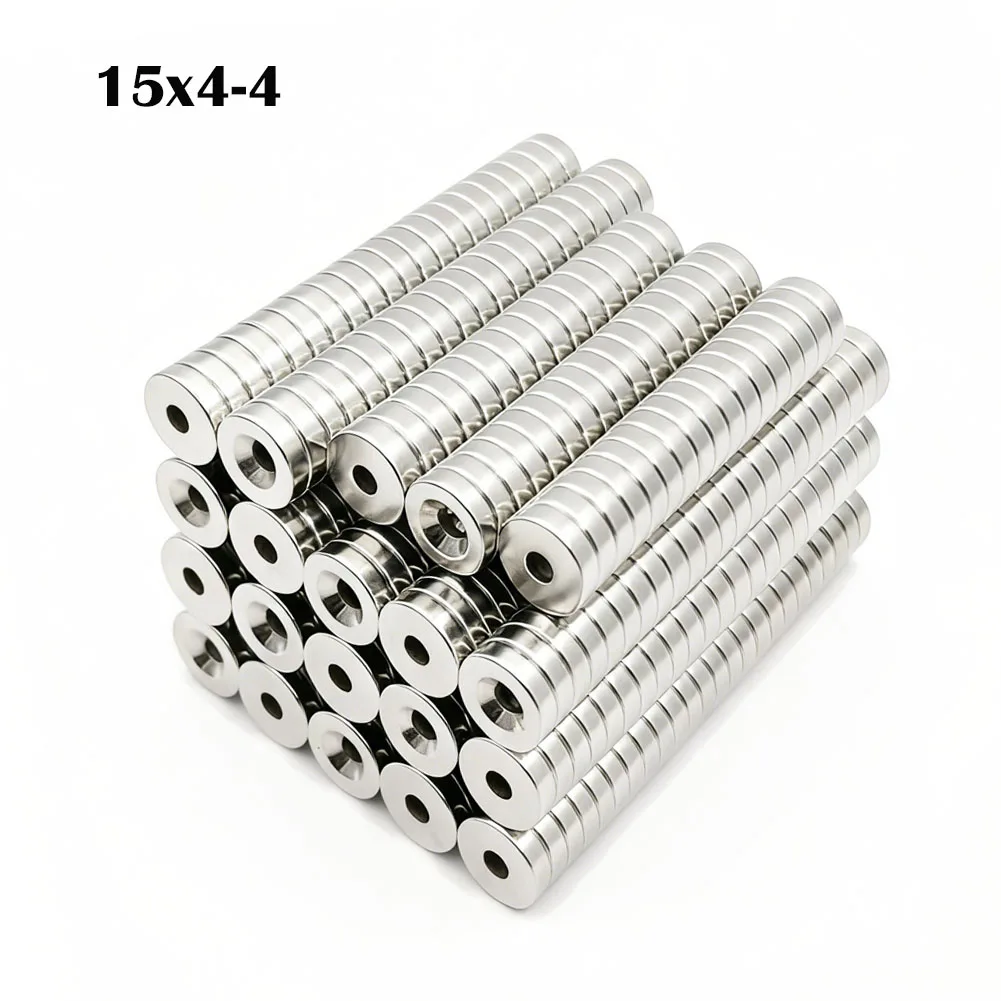 

15x4-4mm Super Strong Round With Holes Neodymium Magnet Powerful Magnets N35 small Permanent Magnetic NdfeB Refrigerator Magnet