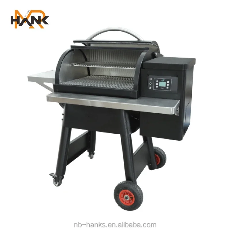 Hot sale style wood burning stove, camping fould camping portable wood pellet bbq grill with remote control