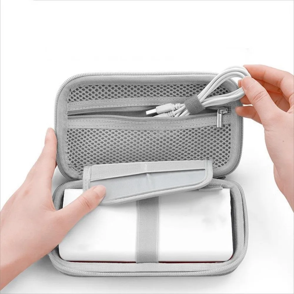 ハードEVAパワーバンク収納バッグ大容量防塵ケーブルオーガナイザーポーチ多機能耐衝撃電子機器バッグ