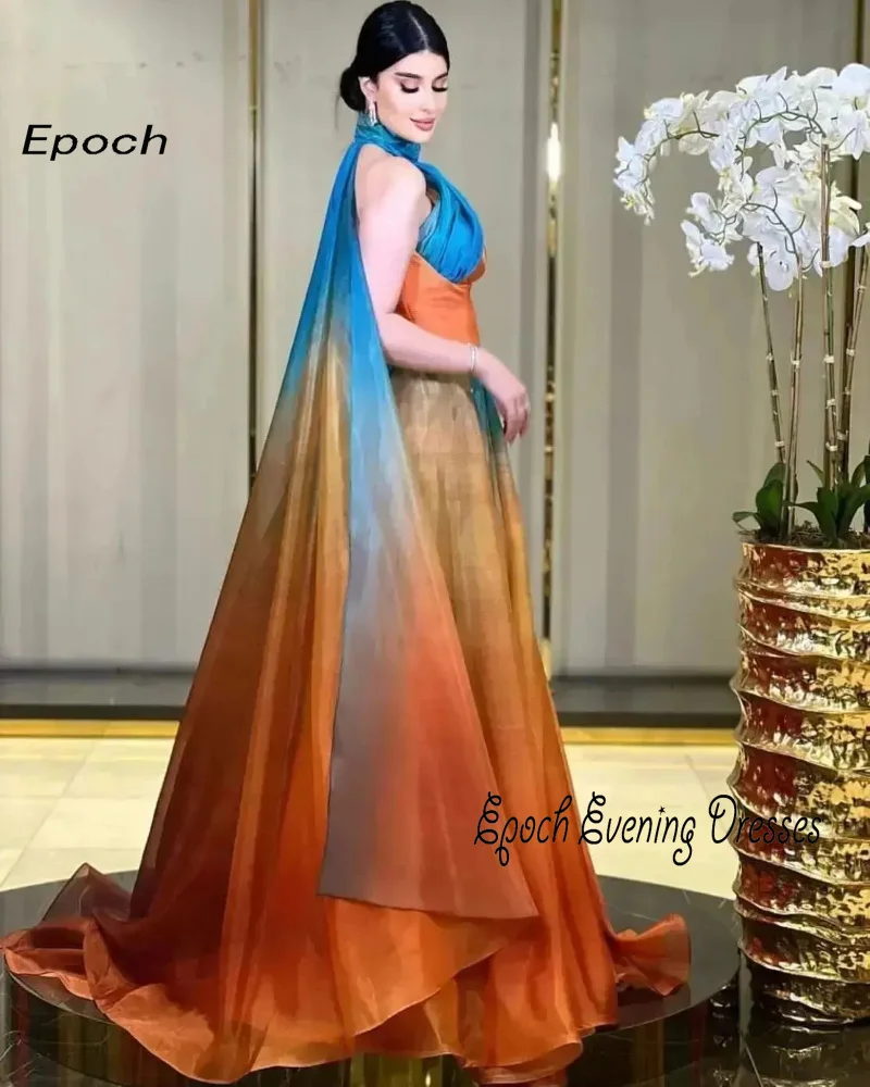 Epoch Formele Avondjurk A-Lijn فساتين مناسبة رسمية Elegante Halter Chiffon Cocktail Galajurk Met Sjaal Vrouwen Feest 2024