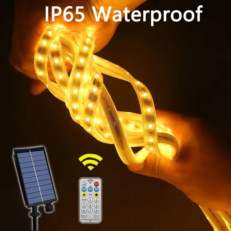 

Solar Led Lights Strip IP65 Outdoor Waterproof Led Solar Lights Christmas Fairy Lights For Garden Patio Wedding Decorations